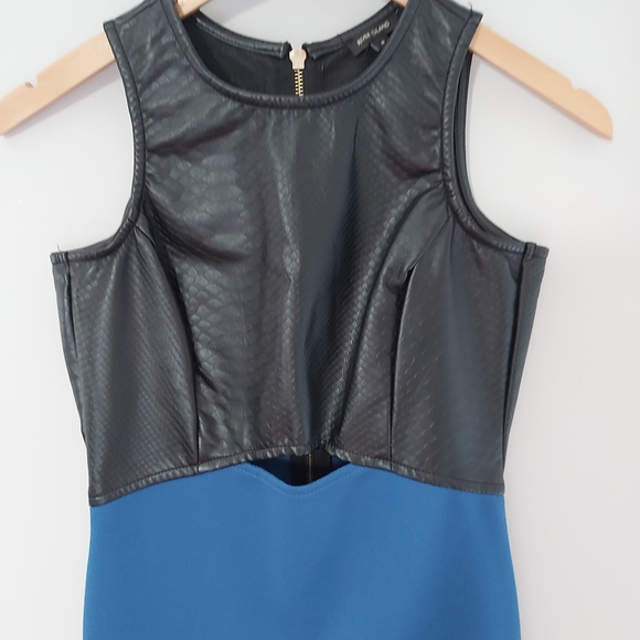 River Island Blue Black  Bodycon Dress - Picture 5 of 11